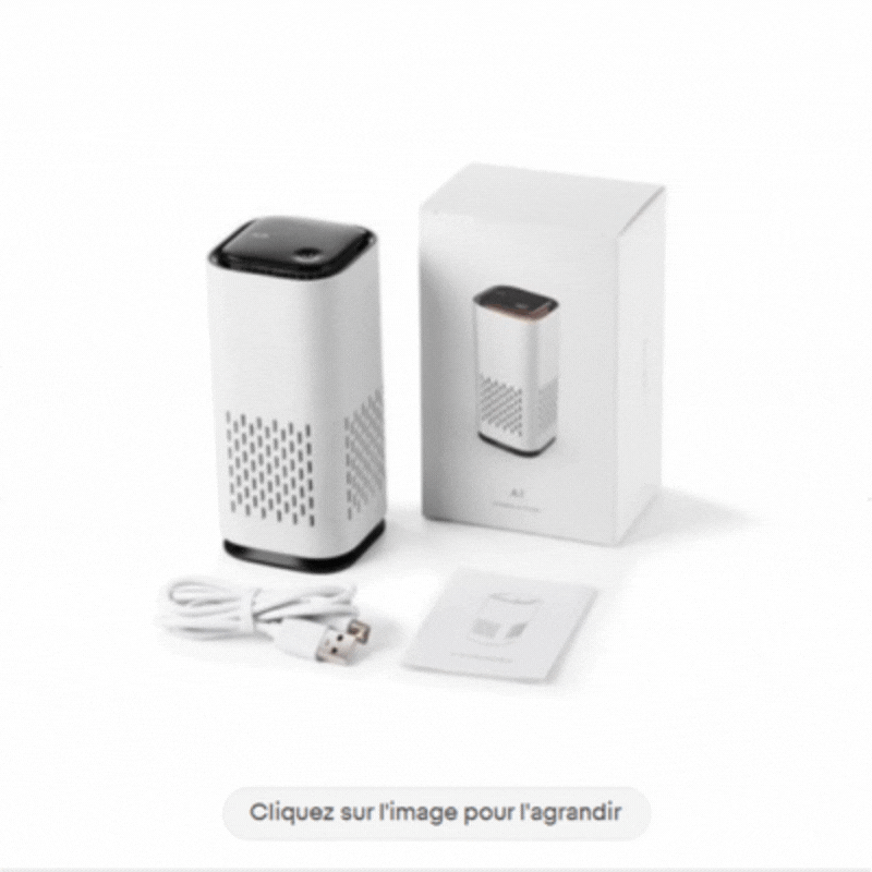 Mini filtre à Air de bureau Portable, odeur, pour la maison, la chambre à coucher, les poils d'animaux
