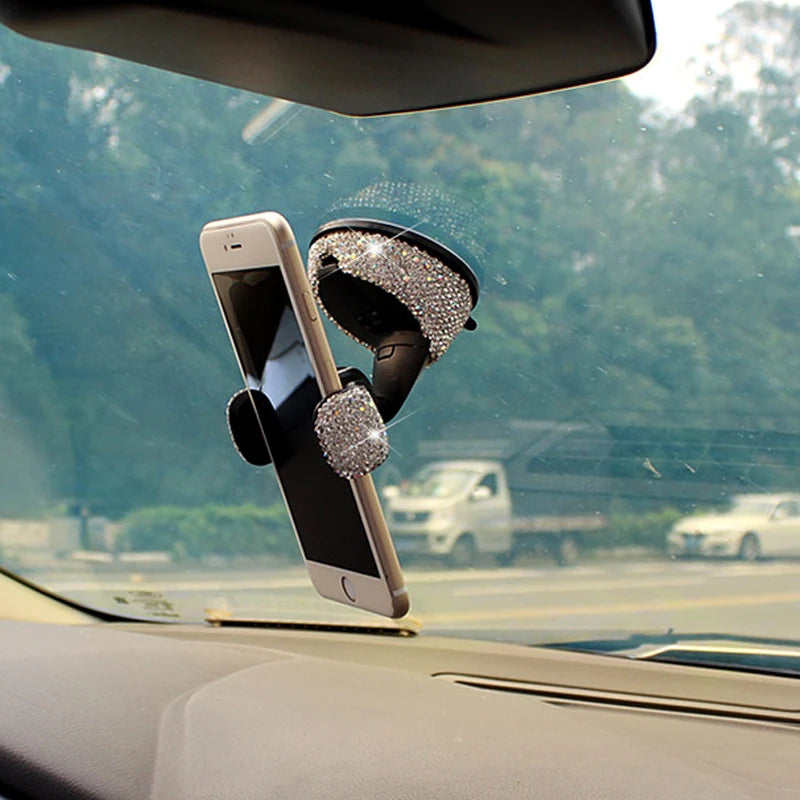 New Style Adjustable  Crystal car phone