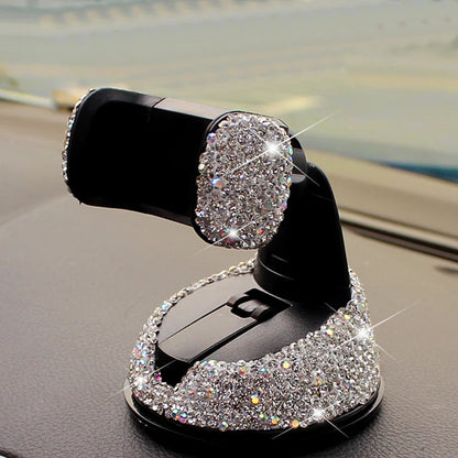 New Style Adjustable  Crystal car phone