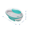 2 in 1 Pet SPA silicone Bath Brush Comb