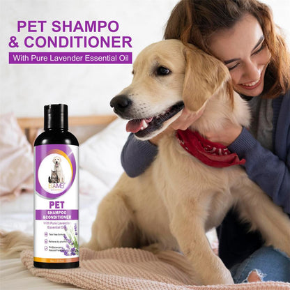 Shampoing et revitalisant adoucissants pour animaux de compagnie 