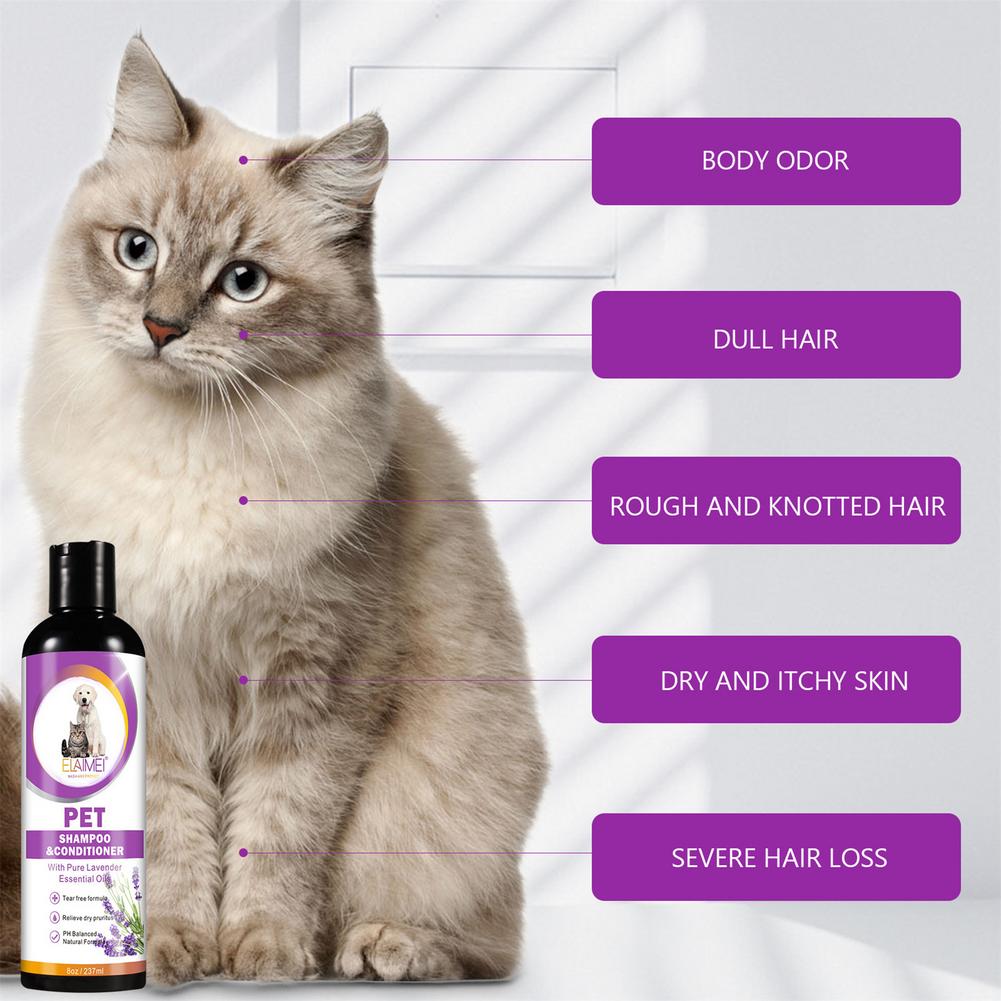 Weichmachendes Shampoo und Spülung für Haustiere 