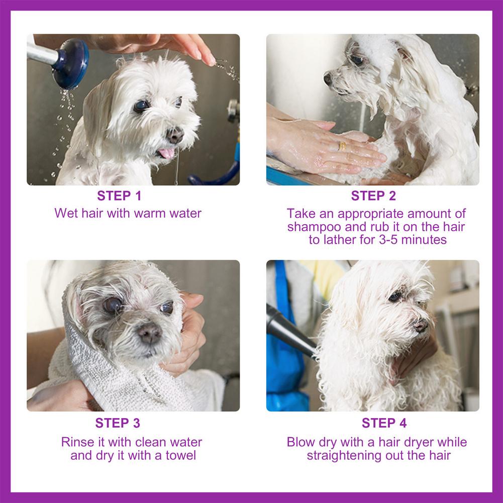 Weichmachendes Shampoo und Spülung für Haustiere 