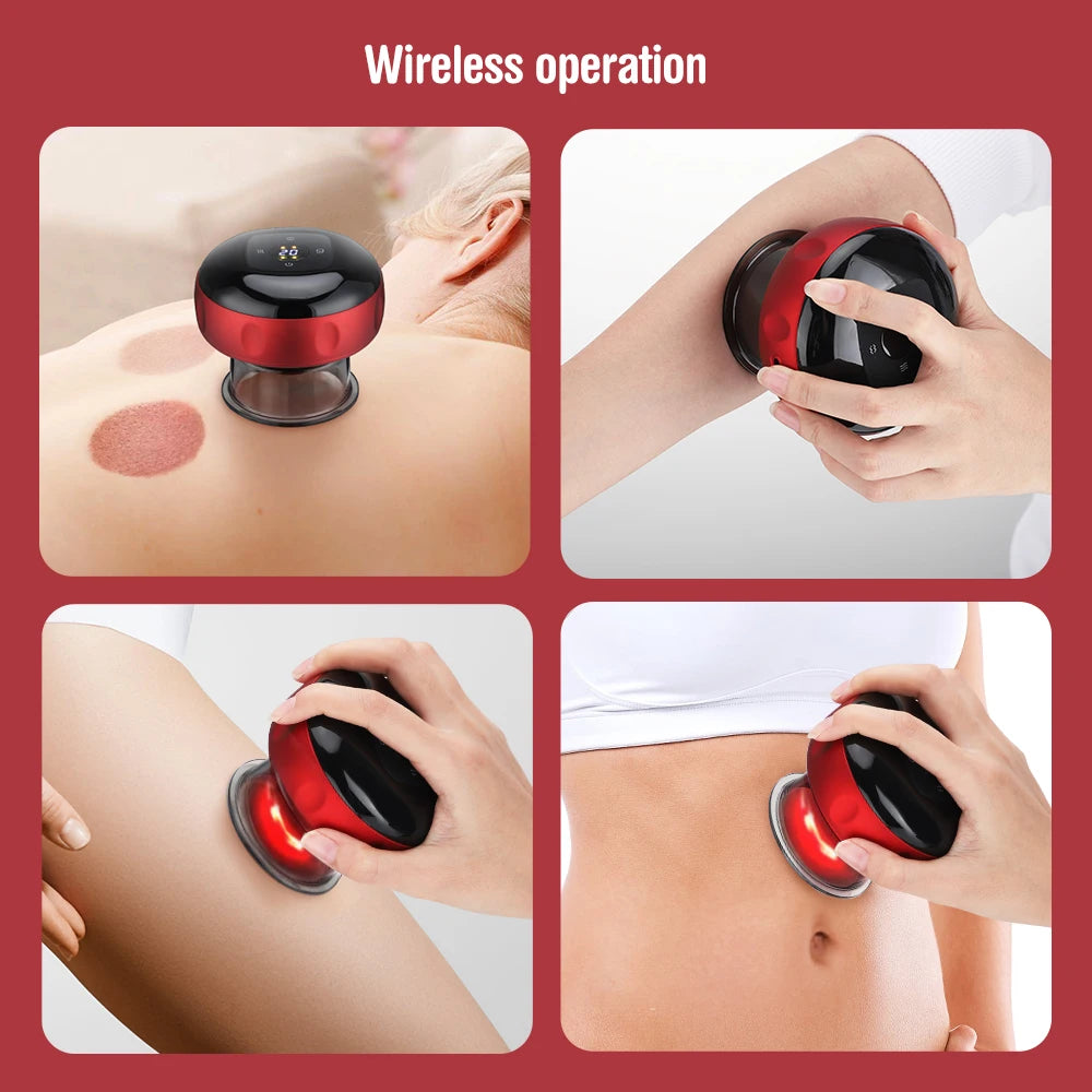 JianYouCare Medical Chinese Electric Vacuum Cupping Therapy Body Scraping Massage jars guasha Relieve professional Suction Cups