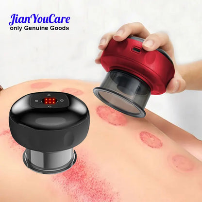 JianYouCare Medical Chinese Electric Vacuum Cupping Therapy Body Scraping Massage jars guasha Relieve professional Suction Cups