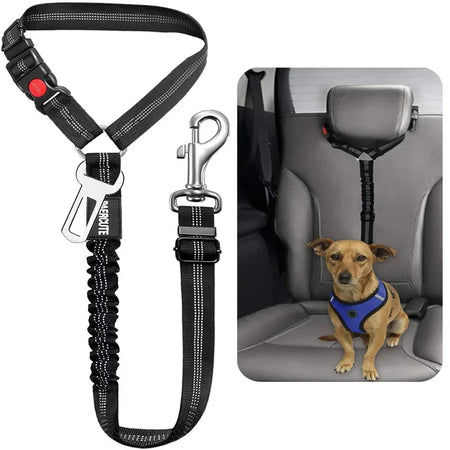 Two-in-one Adjustable Safety Belt Pet Car
