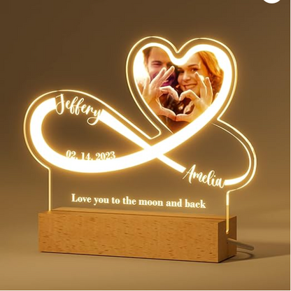 ✨ Veilleuse Néon LED Personnalisée - Cadeau de Couple pour les Amoureux ✨