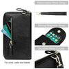 S-ZONE PU Leather RFID Blocking Crossbody Cell Phone Bag for Women Wallet Purse