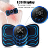 LCD Display EMS Neck Stretcher Electric Massager 8 Mode Cervical Massage Patch Pulse Muscle Stimulator Portable Relief Pain