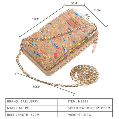 Women's Mobile Phone Bag made of cork