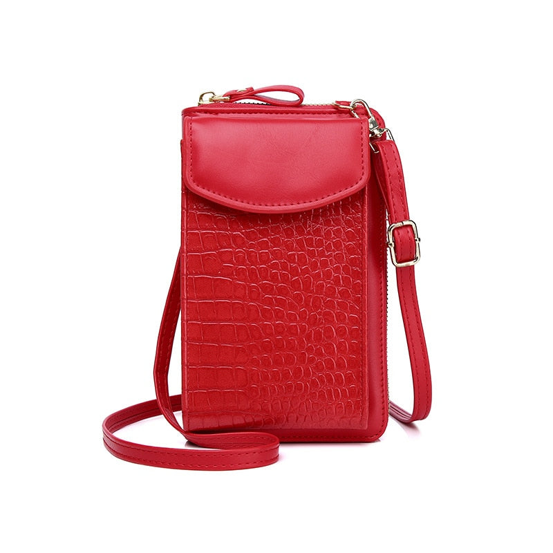 Women Bag Shoulder Bag Female Handbags Messenger Bag Wallet Card Bags Crocodile Pattern Coin Purse Mobile Phone Bag - Bettylis