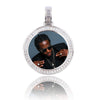 Customized HIP HOP necklace with stainless steel chain - Rotating image pendant