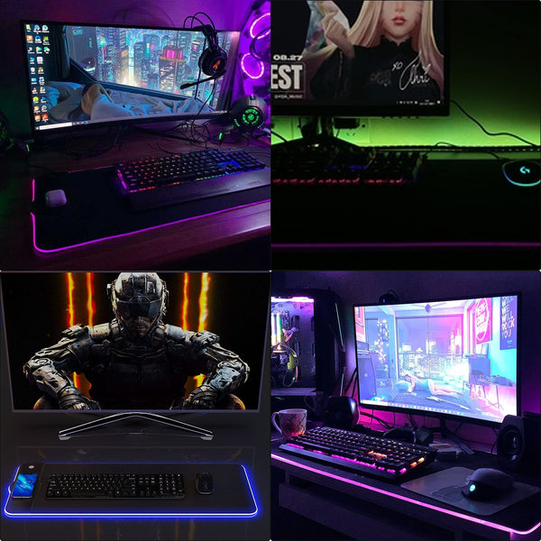 Gaming Mouse Pad With 15W Wireless Charger