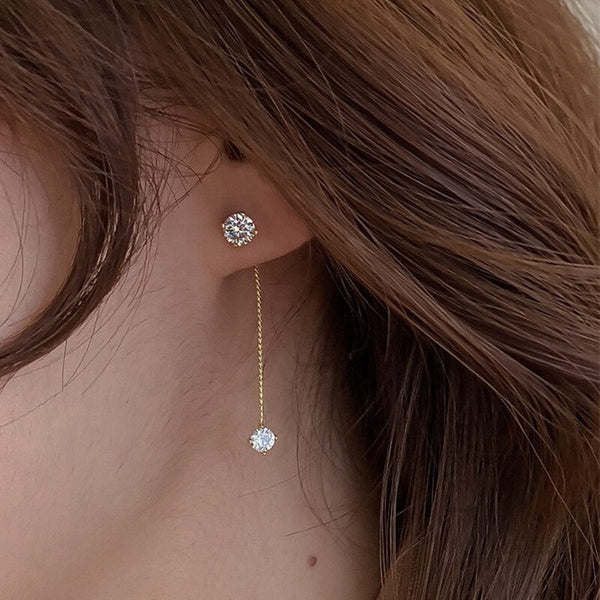 Long Tassel Geometric Drop Earrings Gold Color 2021 Fashion Hanging Women Earrings Summer Jewelry Girls Party Gift
