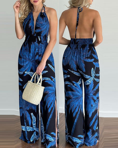 Jumpsuit Rompers Women Sexy Backless