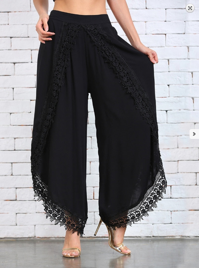 Fashion Women’s Lace Harem Pants - Bettylis