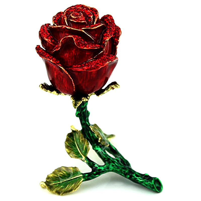 Boîte-cadeau de bijoux de fleur de rose