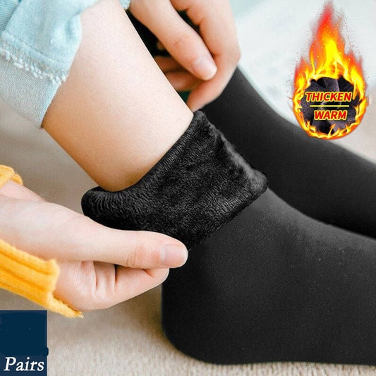 🔥Buy 1 (2 pairs), Get 1pair 🔥 Velvet Women Winter Warm Thicken Thermal Socks (2pairs) - Bettylis