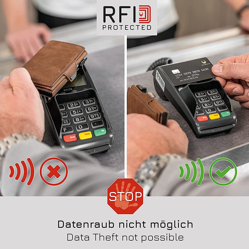 Portefeuilles de protection RFID vintage