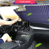 Car windshield, retractable sun visor, easy to install and use - Bettylis