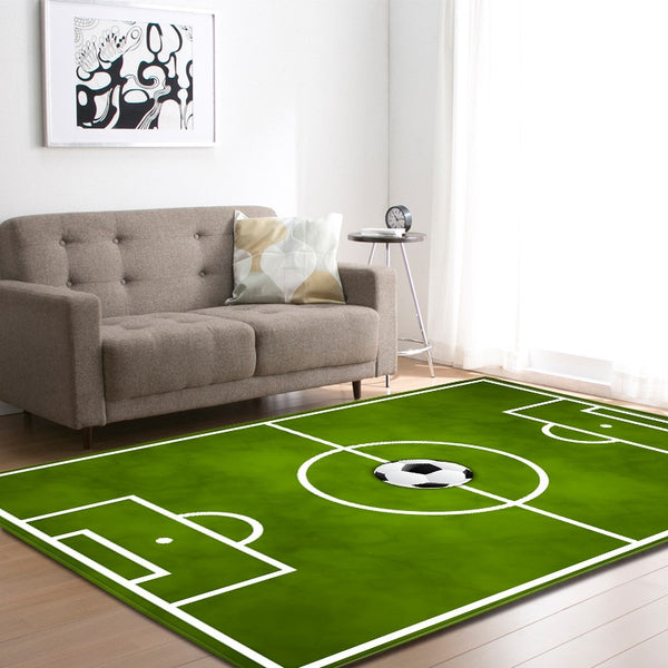 3D Bedroom Rugs Soccer - Bettylis