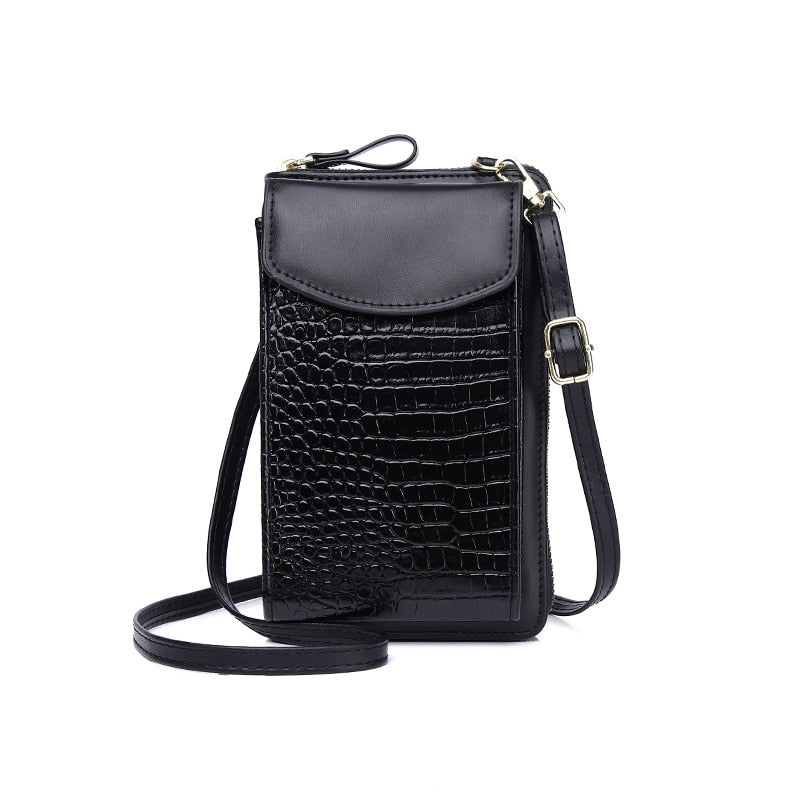 Women Bag Shoulder Bag Female Handbags Messenger Bag Wallet Card Bags Crocodile Pattern Coin Purse Mobile Phone Bag - Bettylis