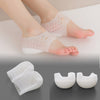 Unisex Invisible Height Increase Socks Heel Pads Silicone Insoles - Bettylis