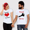 I Locked My Heart I Found The Key Lovers Couple Tshirt - Bettylis
