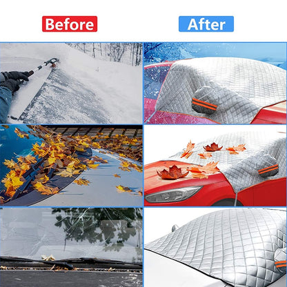 Windshield Cover Car Snow Cover Car Windshield Cover Snow Protector Ice Blocked Front Window Protector Exterior Auto Accessories