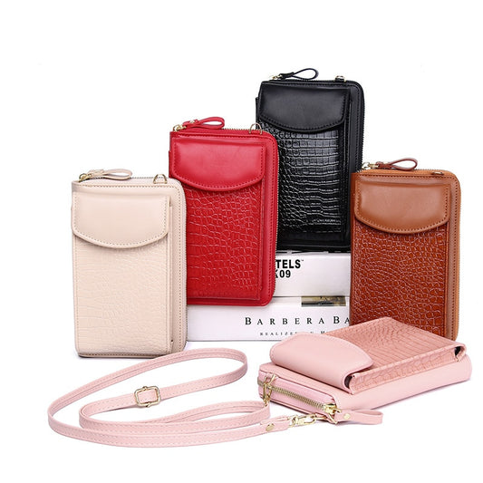 Women Bag Shoulder Bag Female Handbags Messenger Bag Wallet Card Bags Crocodile Pattern Coin Purse Mobile Phone Bag - Bettylis