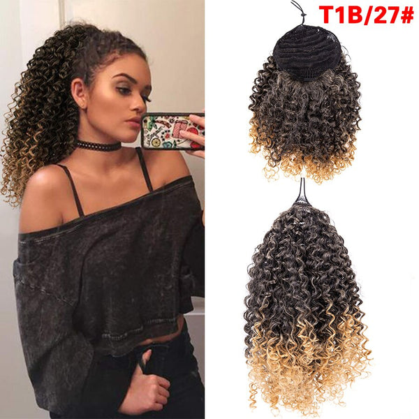 Long Afro Kinky Curly Ponytail Extension