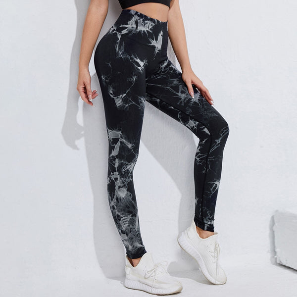 Seamless Tie Dye Leggings Women For Fitness Yoga Pants Push Up Workout Sports Legging High Waist Tights Gym Ladies Clothing