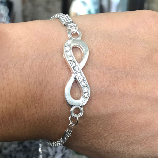 Rhinestone Infinity Bracelet