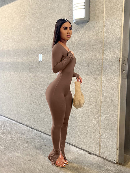 Sexy Backless Tight Jumpsuit