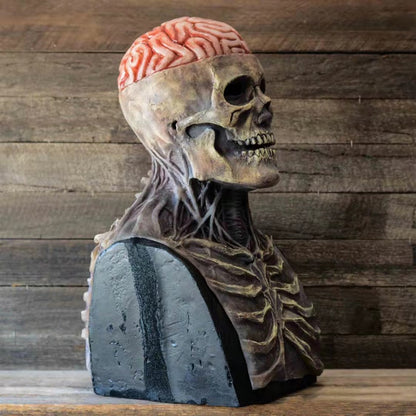 3D Vollkopf blutrote menschliche Gehirnschädelmaske