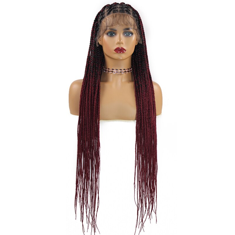 ombre knotless box braid frontal wig