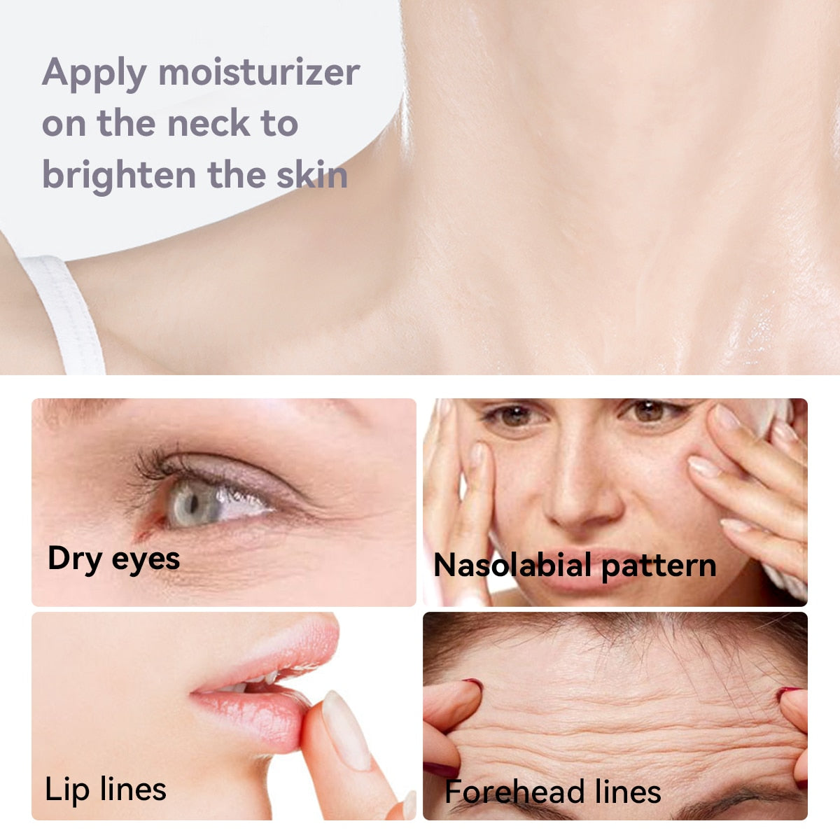 DEROL Collagen Multi Balm Stick pour atténuer les rides du visage, des lèvres et des yeux