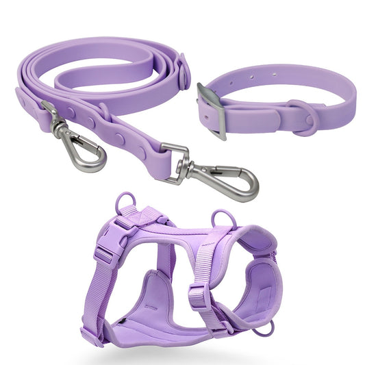 Waterproof PVC Pet Dog Leash Small and Medium-sized Dog Bite-proof Chest Strap Dog Leash Wholesale