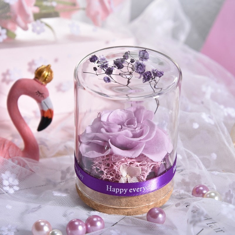 Rose Real Flower Glass Gift for Valentine's Day - Bettylis