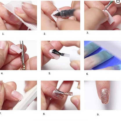 Enveloppe en soie de fibre de verre pour la réparation des ongles