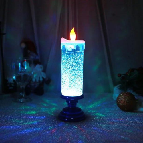 LED Christmas Candles With Pedestal