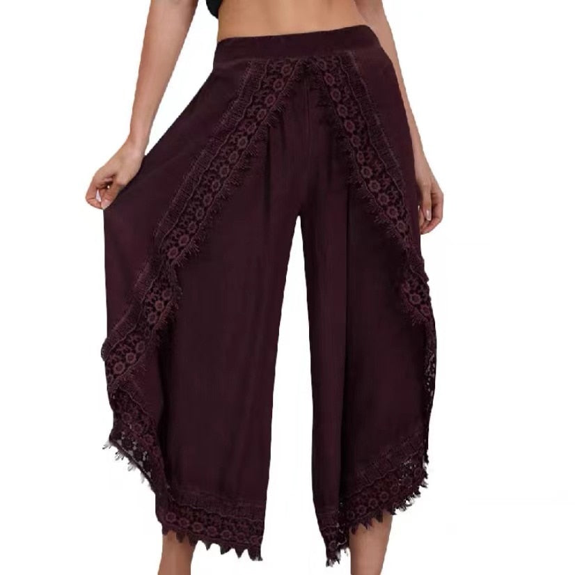 Fashion Women’s Lace Harem Pants - Bettylis