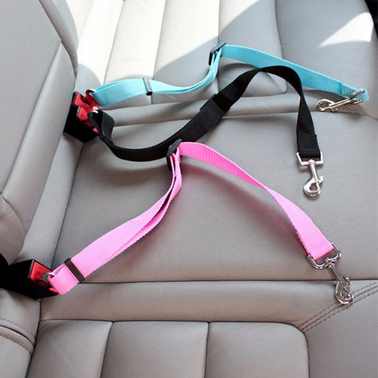 Harnais réglable de ceinture de sécurité de voiture de chat de chien de compagnie