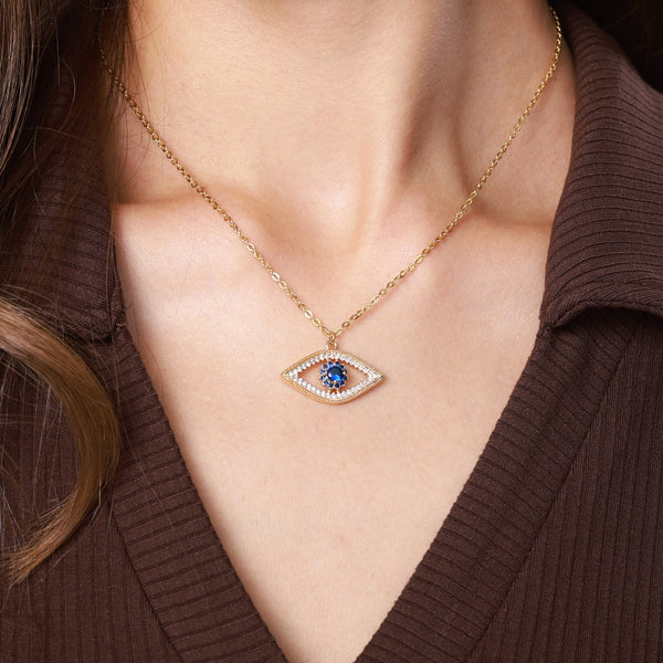 BETTYLIS™ - Necklace with evil eye pendant - Lucky protection - Gift for wife, daughter, mother, best friend