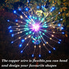 【Free Shipping】2Pc New Ground Plug Solar Fireworks Light LED