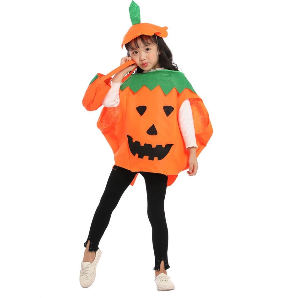 pumpkin Children Costume Boys Girls Halloween