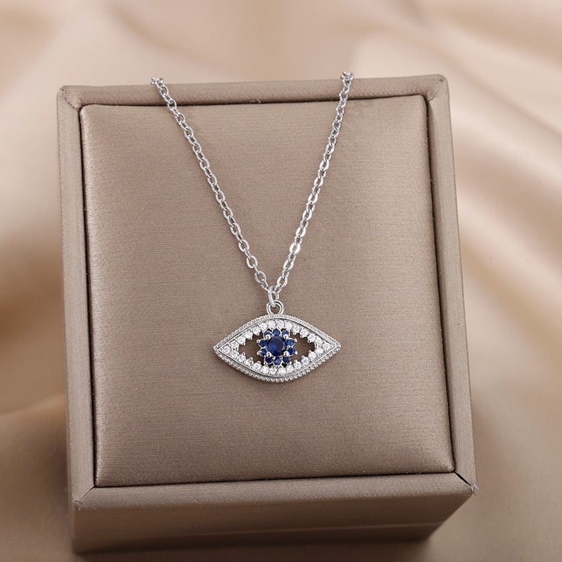 BETTYLIS™ - Necklace with evil eye pendant - Lucky protection - Gift for wife, daughter, mother, best friend