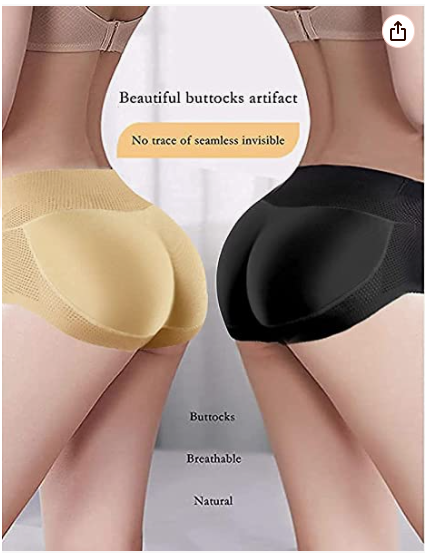 Women's padded shaping panties for buttocks and hips,